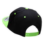 Tennis Action Embroidered Wool Blend Two Tone Cap