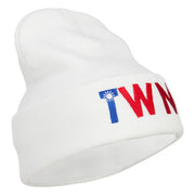 Taiwan TWN Flag Embroidered Long Beanie