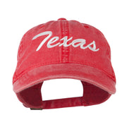 US Mid State Texas Embroidered Washed Cap