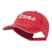 US Mid State Texas Embroidered Washed Cap