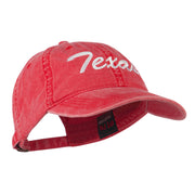 US Mid State Texas Embroidered Washed Cap