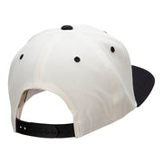 Tennis Action Embroidered Wool Blend Two Tone Cap