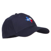 Texas Flag Map Embroidered Cotton Twill Cap