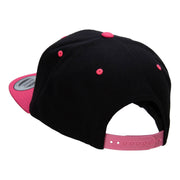 Tennis Action Embroidered Wool Blend Two Tone Cap