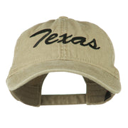 US Mid State Texas Embroidered Washed Cap