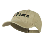 US Mid State Texas Embroidered Washed Cap