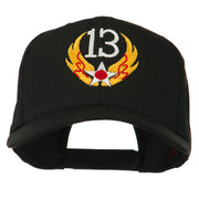 13th Air Force Badge Embroidered Cap