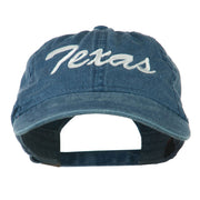 US Mid State Texas Embroidered Washed Cap