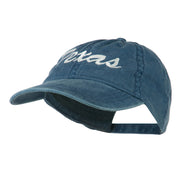 US Mid State Texas Embroidered Washed Cap