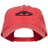 Eye That Sees All Embroidered Washed Dyed Cotton Cap