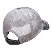 Satellite Outline Embroidered Unstructured Cotton Mesh Cap