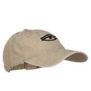 Eye That Sees All Embroidered Washed Dyed Cotton Cap