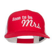 Soon To Be Mrs Embroidered Mesh Cap