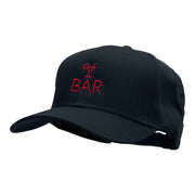 The Bar Embroidered Cotton Twill Pro Style Cap