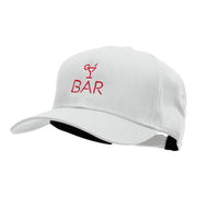 The Bar Embroidered Cotton Twill Pro Style Cap