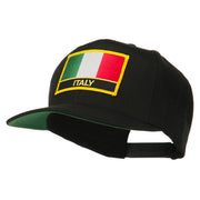 Italy Europe Flag Patched Flat Bill Cap