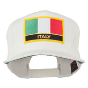 Italy Europe Flag Patched Flat Bill Cap