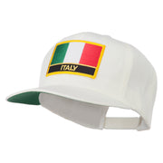 Italy Europe Flag Patched Flat Bill Cap