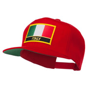 Italy Europe Flag Patched Flat Bill Cap