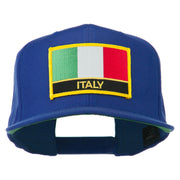 Italy Europe Flag Patched Flat Bill Cap