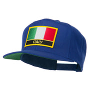 Italy Europe Flag Patched Flat Bill Cap