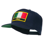 Italy Europe Flag Patched Flat Bill Cap