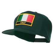 Italy Europe Flag Patched Flat Bill Cap