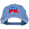 Republican Elephant USA Embroidered Dyed Unstructured Cap