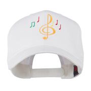 Treble Clef with Notes Embroidered Cap