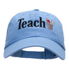 Teach Embellished Phrase Embroidered Unstructured Cotton Twill Cap