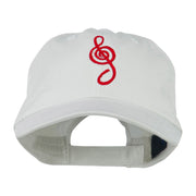 Treble Clef Embroidered Cap