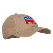 Republican Elephant USA Embroidered Dyed Unstructured Cap