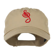 Treble Clef Embroidered Cap