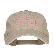 Too Cute To Spook Embroidered Washed Cap