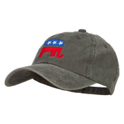 Republican Elephant USA Embroidered Dyed Unstructured Cap