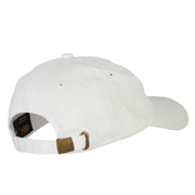 North Carolina Dogwood with Map Embroidered Unstructured Washed Cap