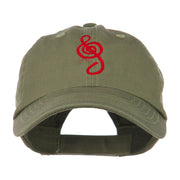 Treble Clef Embroidered Cap