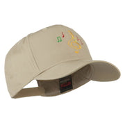 Treble Clef with Notes Embroidered Cap