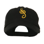 Treble Clef Embroidered Cap