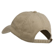 Texas State Map Embroidered Washed Cotton Cap