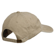 Texas State Map Embroidered Washed Cotton Cap