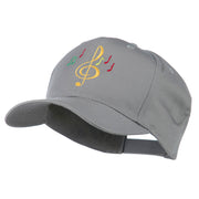 Treble Clef with Notes Embroidered Cap