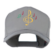 Treble Clef with Notes Embroidered Cap