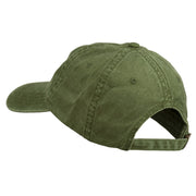 Texas State Map Embroidered Washed Cotton Cap