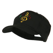 Treble Clef with Notes Embroidered Cap