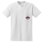 Trout Club Logo Cotton Pocket Crew Neck Graphic Shirt