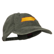 Tennessee State Map Embroidered Washed Cotton Cap