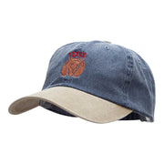 The Texas Armadillo Embroidered Pigment Dyed Wash Caps