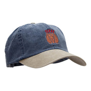 The Texas Armadillo Embroidered Pigment Dyed Wash Caps