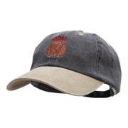 The Texas Armadillo Embroidered Pigment Dyed Wash Caps